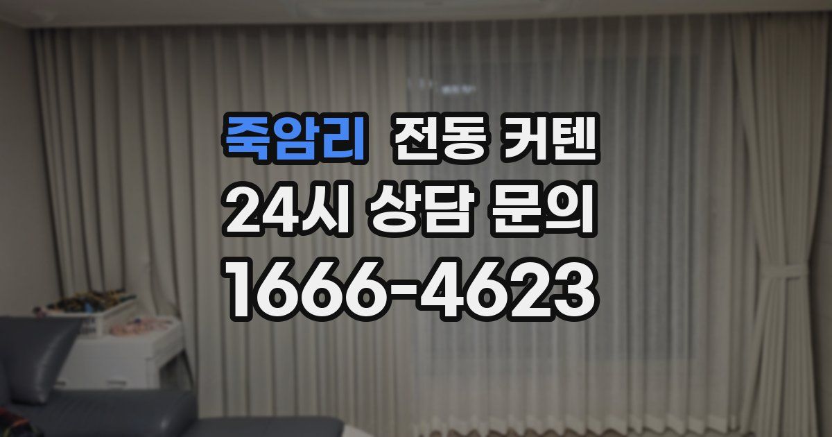죽암리 전동 커텐