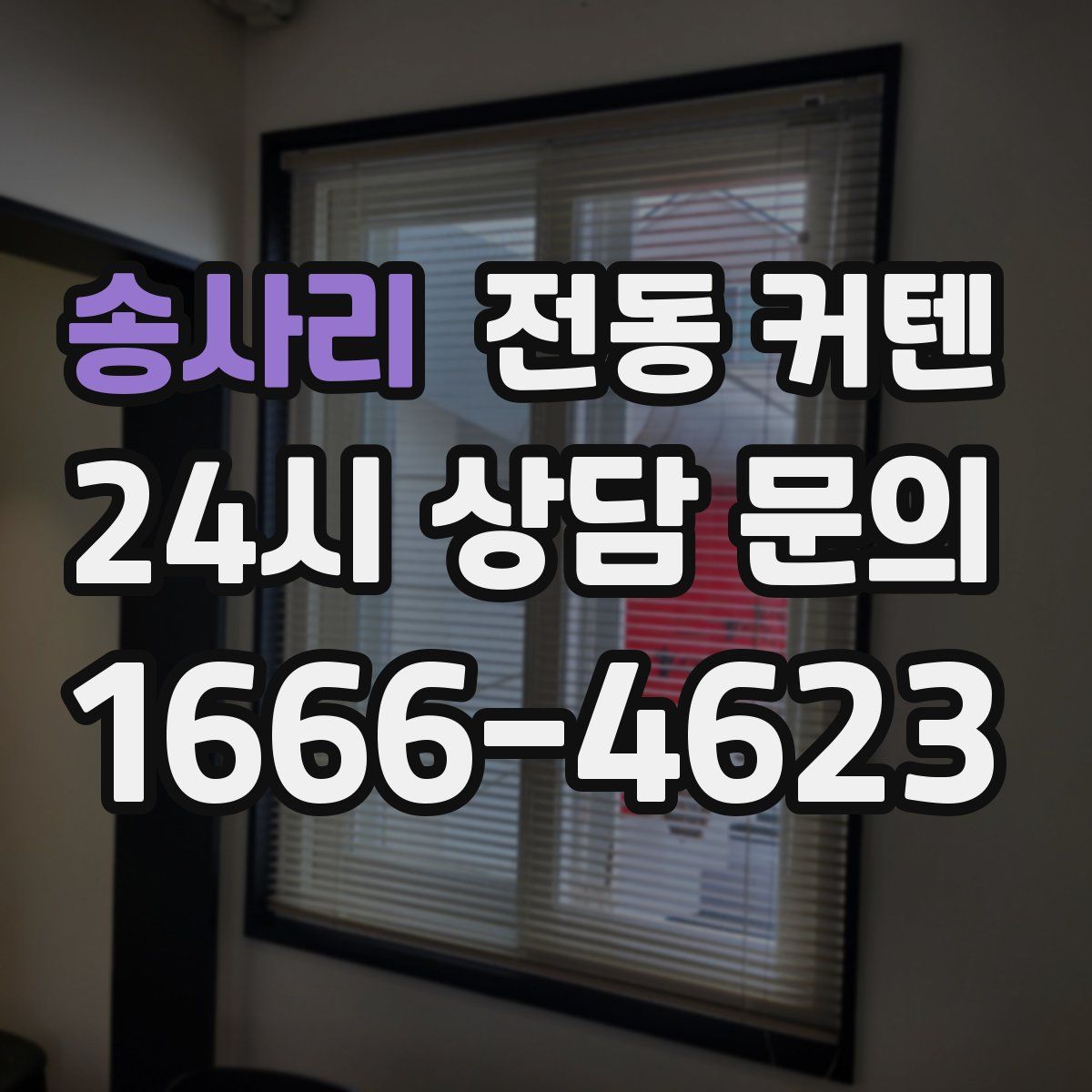 송사리 전동 커텐