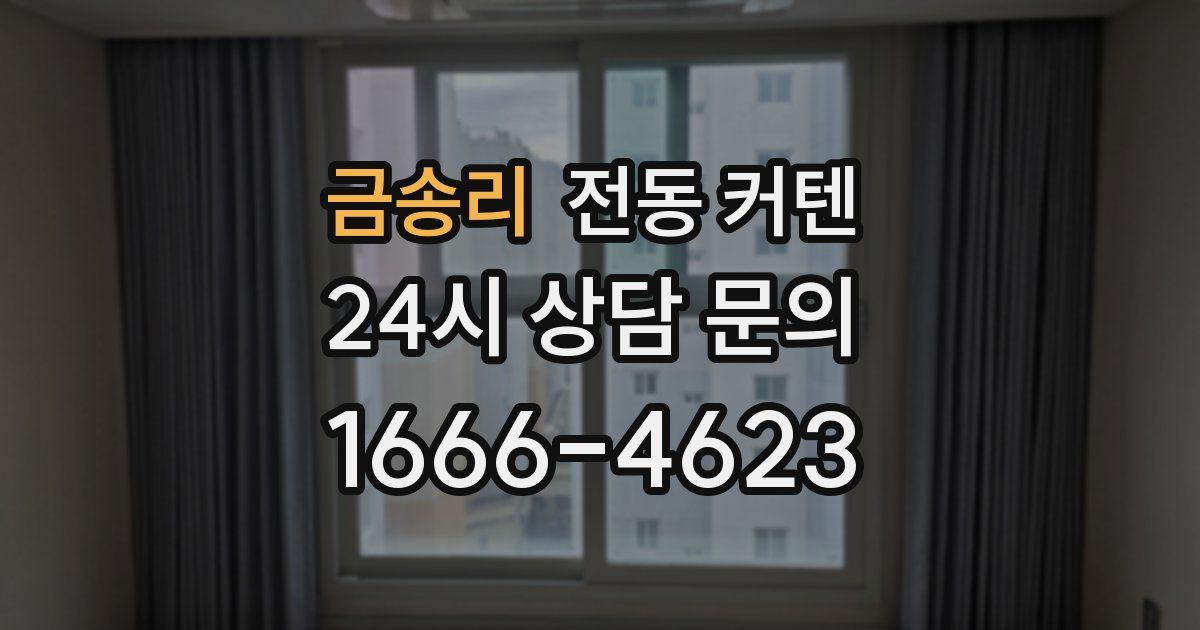 금송리 전동 커텐
