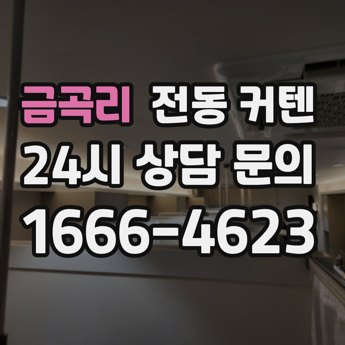 금곡리 전동 커텐