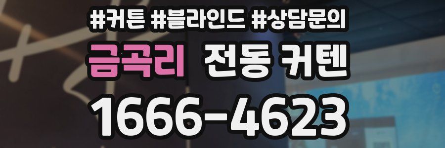 금곡리 전동 커텐