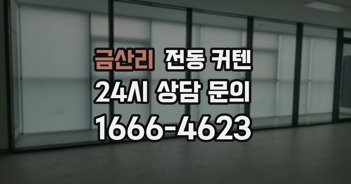 금산리 전동 커텐