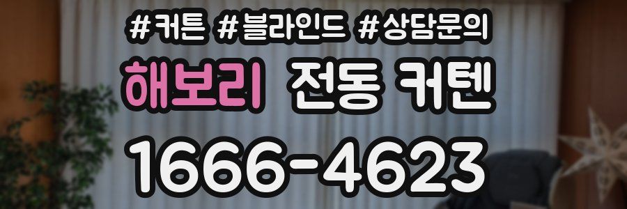 해보리 전동 커텐