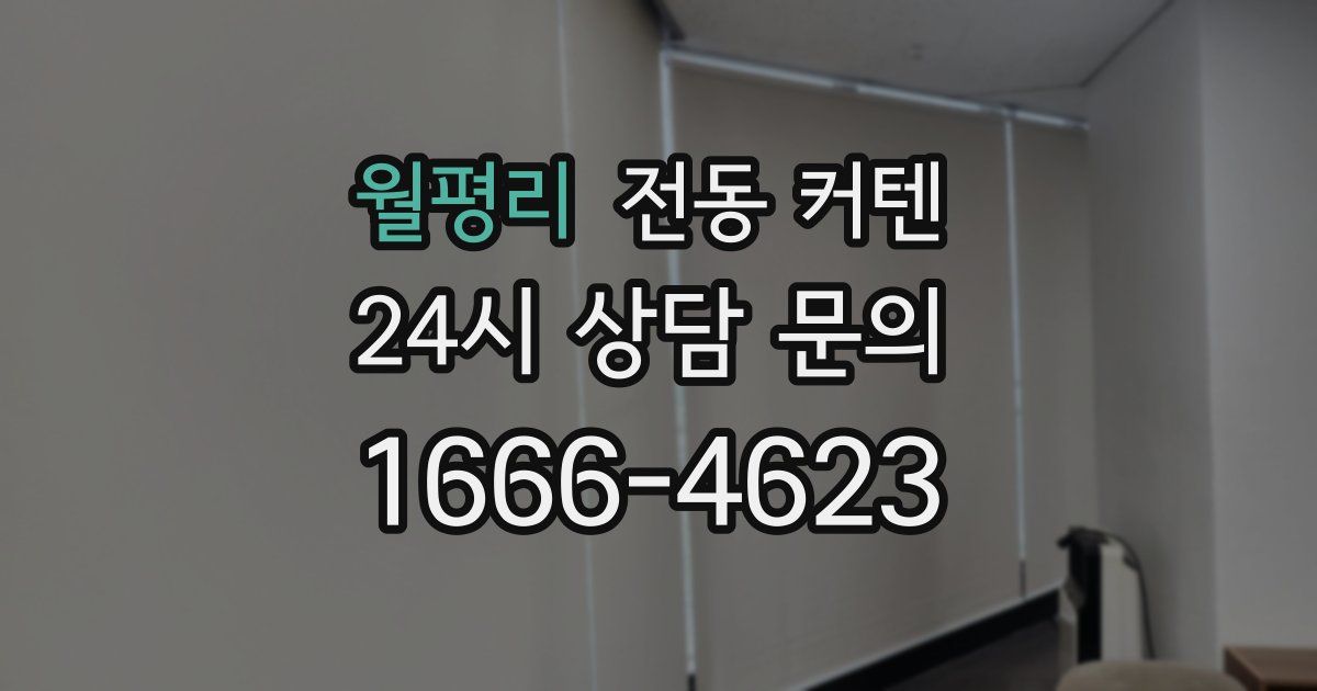 월평리 전동 커텐