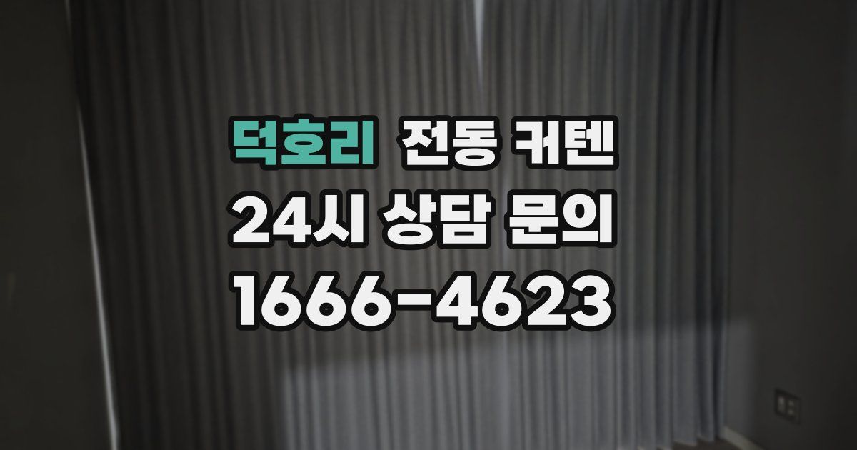 덕호리 전동 커텐