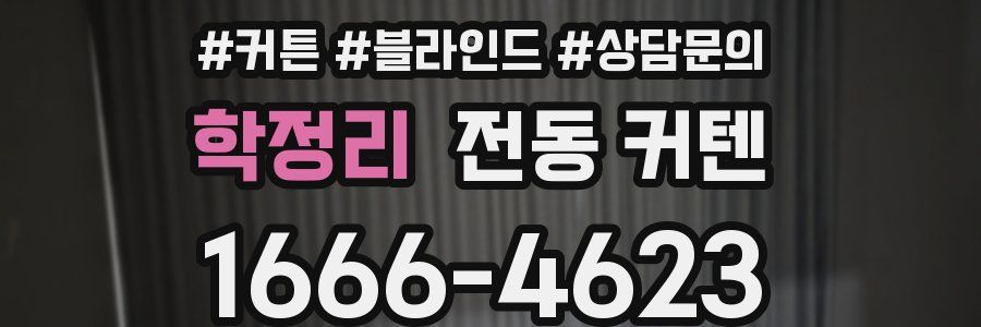 학정리 전동 커텐