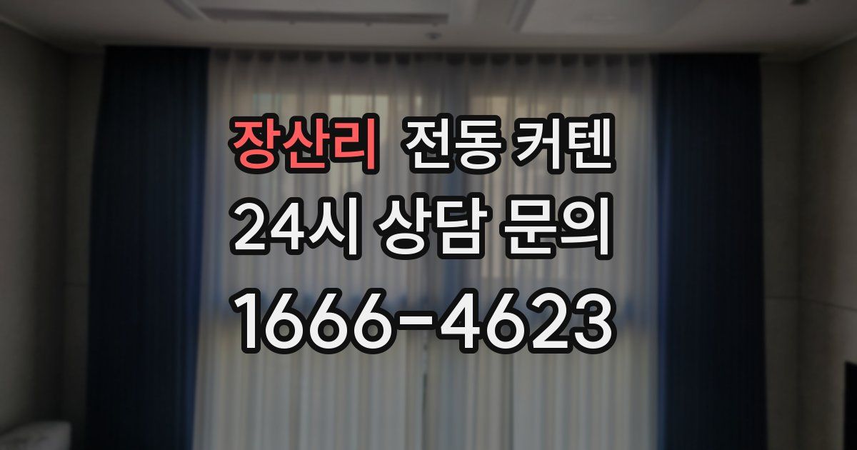 장산리 전동 커텐