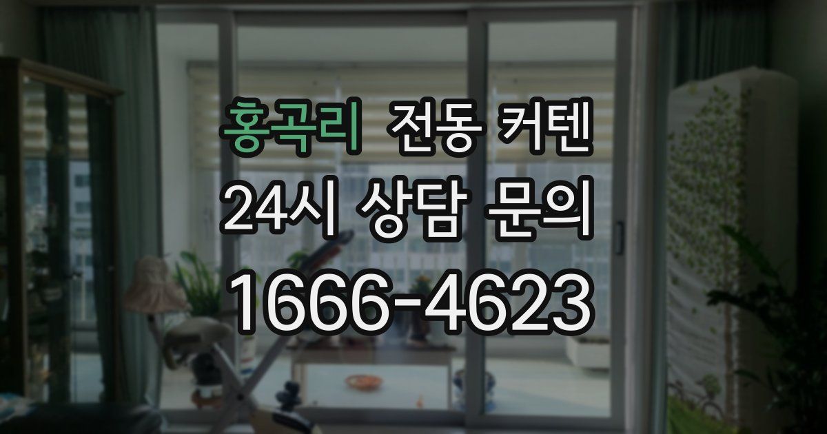 홍곡리 전동 커텐