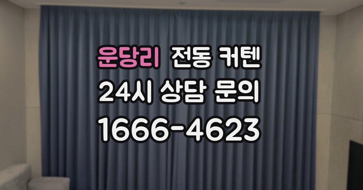 운당리 전동 커텐