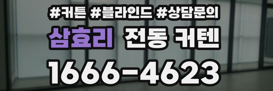 삼효리 전동 커텐