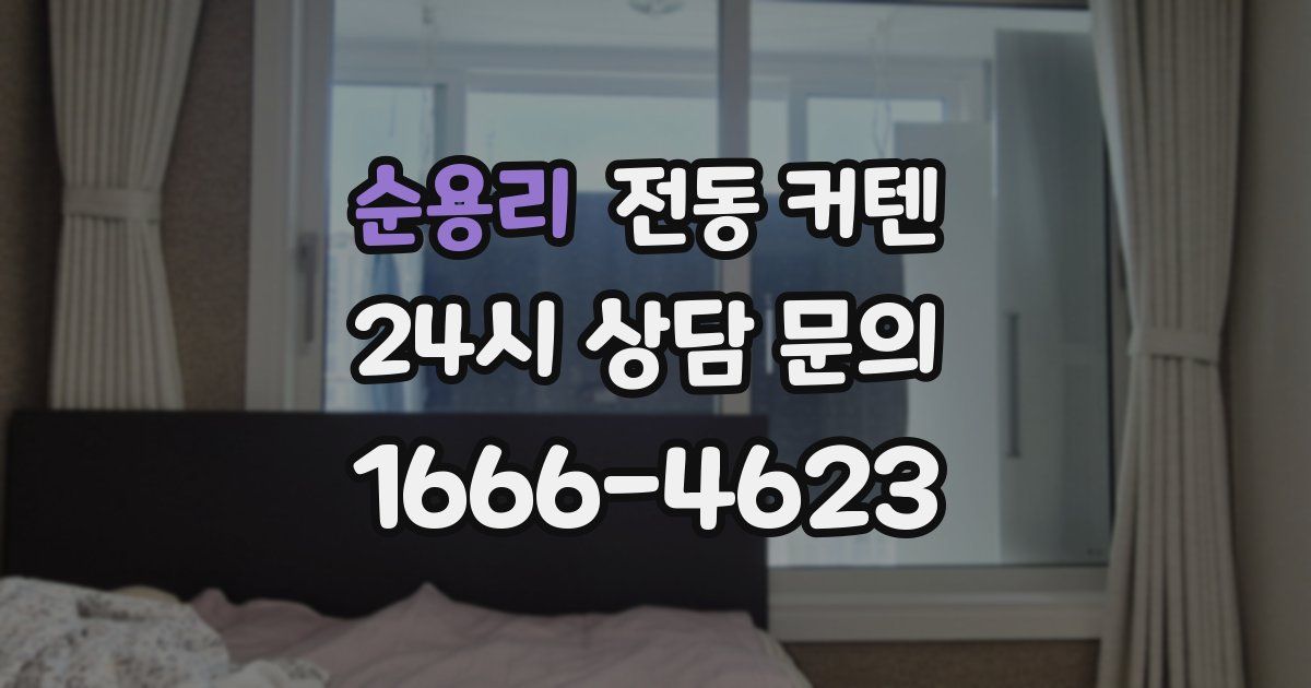 순용리 전동 커텐