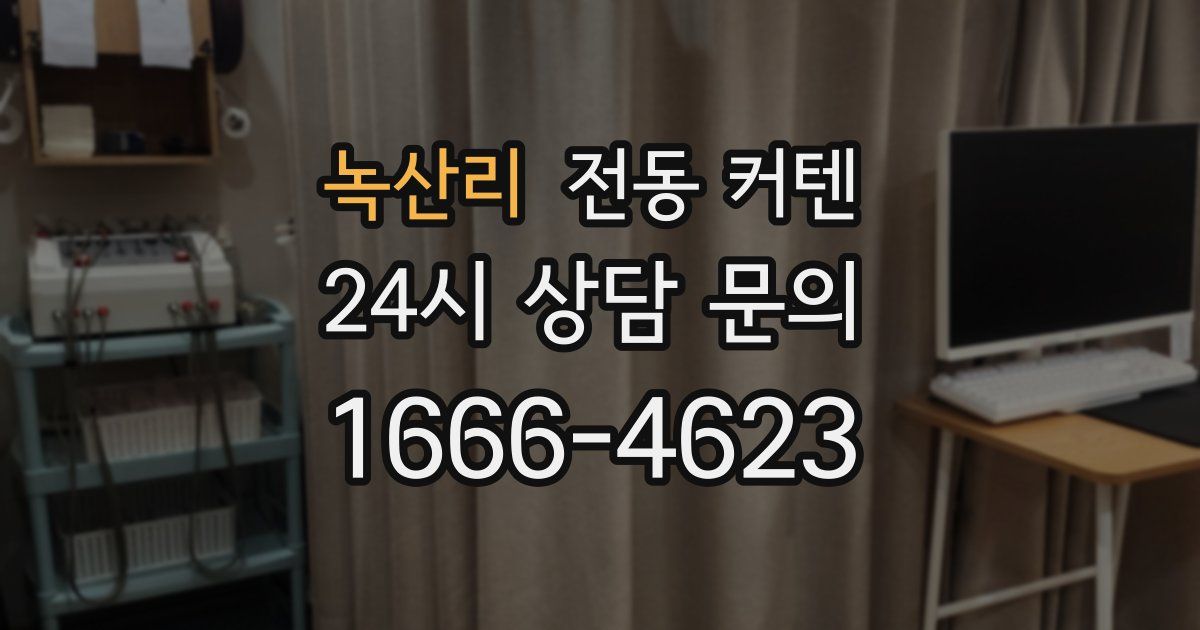 녹산리 전동 커텐