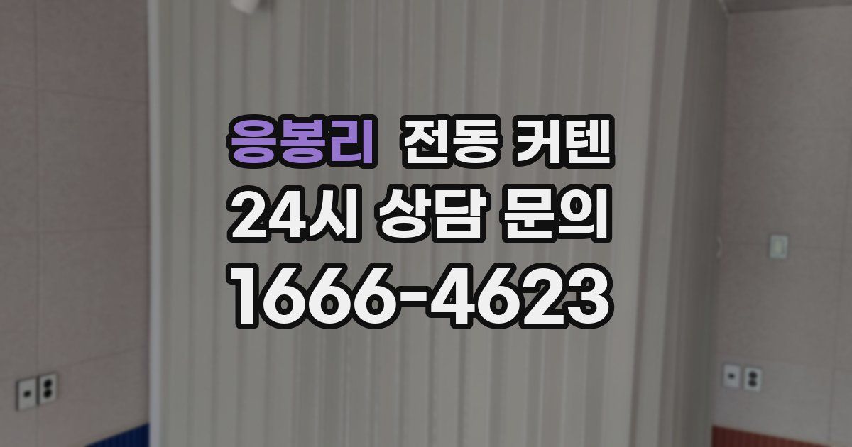 응봉리 전동 커텐