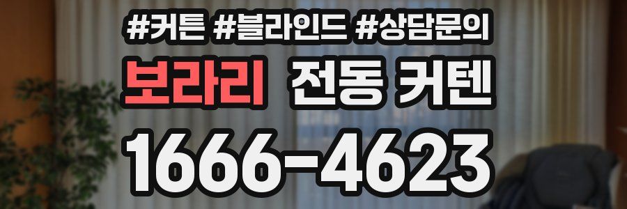 보라리 전동 커텐