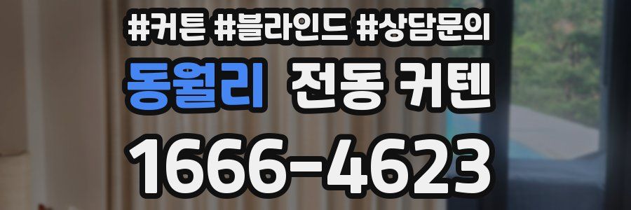 동월리 전동 커텐