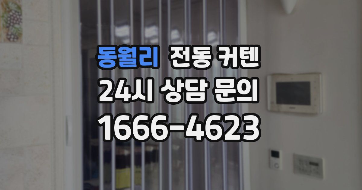 동월리 전동 커텐