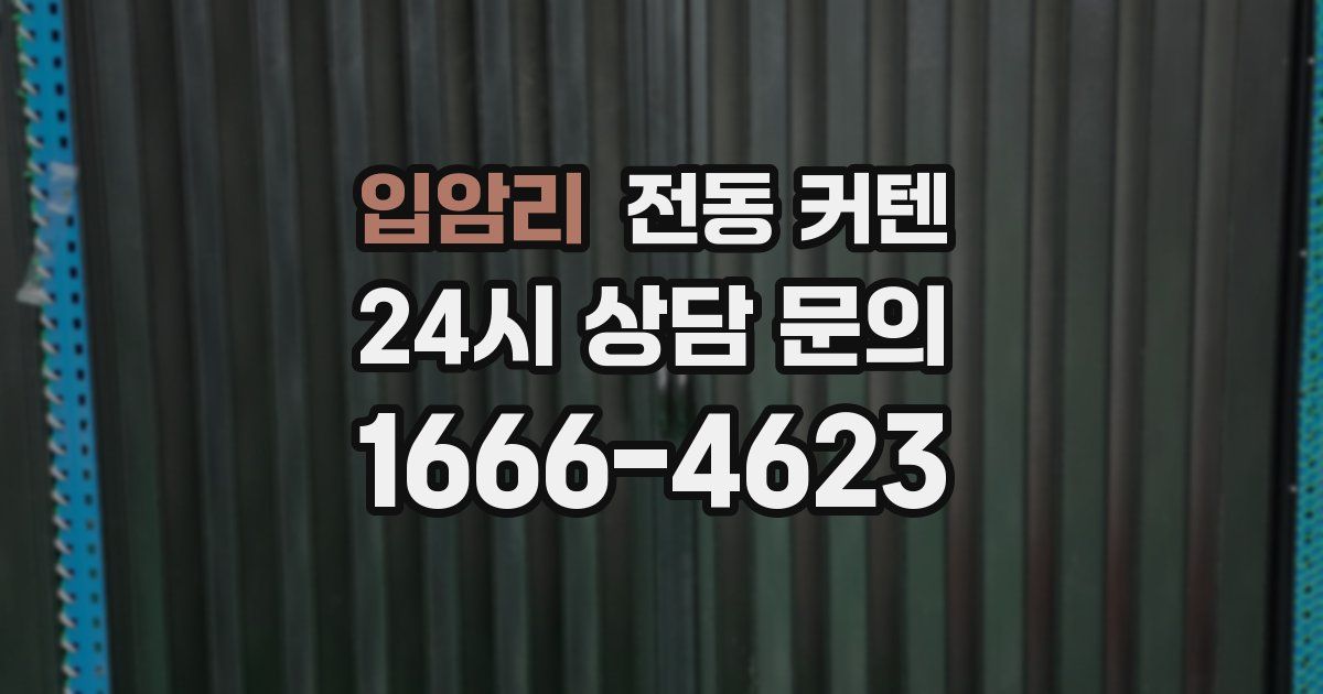 입암리 전동 커텐