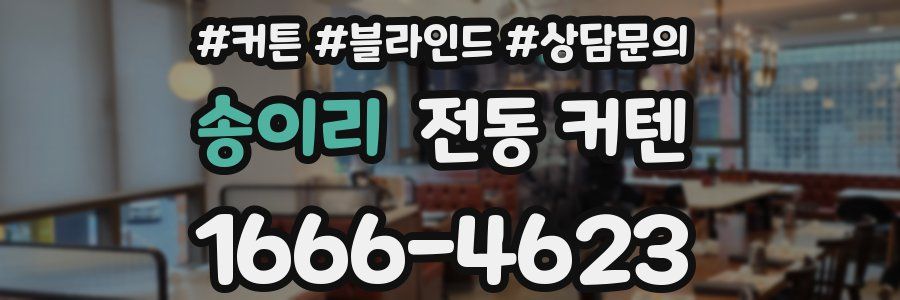 송이리 전동 커텐