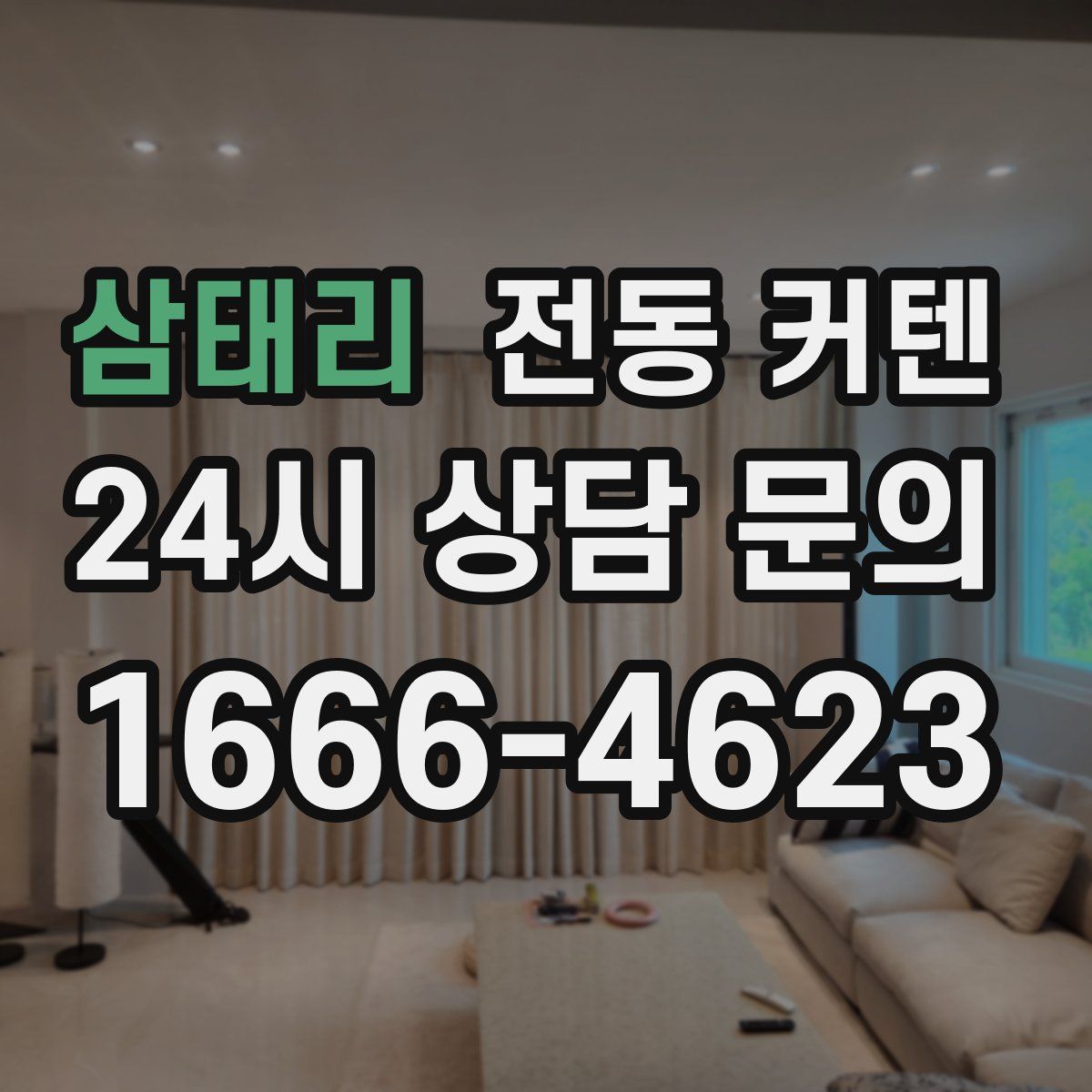 삼태리 전동 커텐