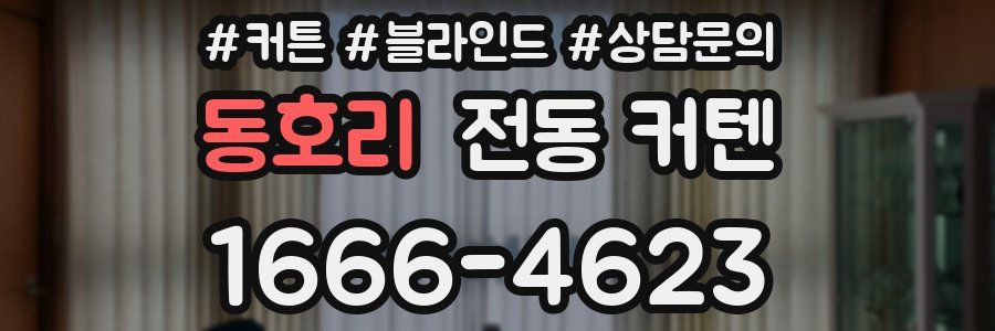 동호리 전동 커텐