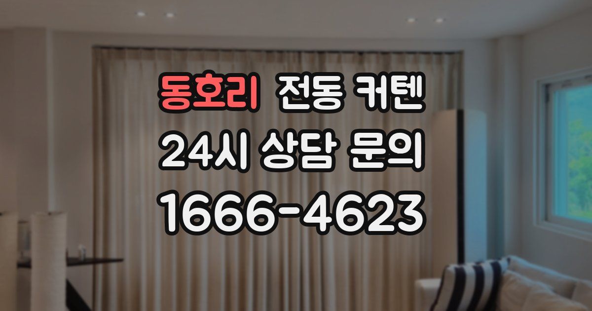 동호리 전동 커텐