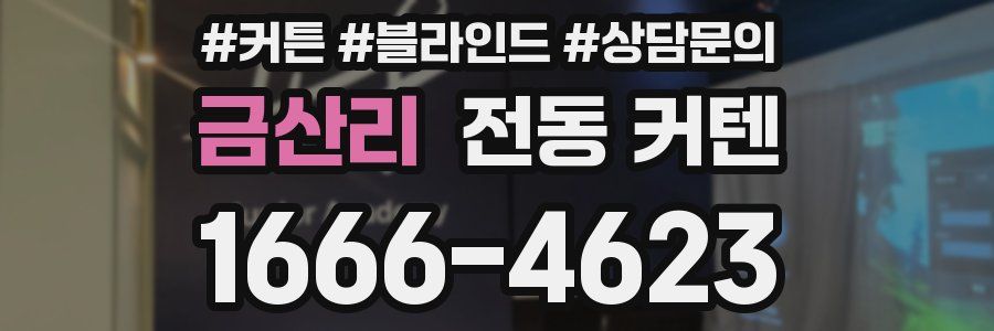 금산리 전동 커텐