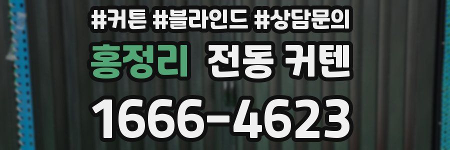 홍정리 전동 커텐