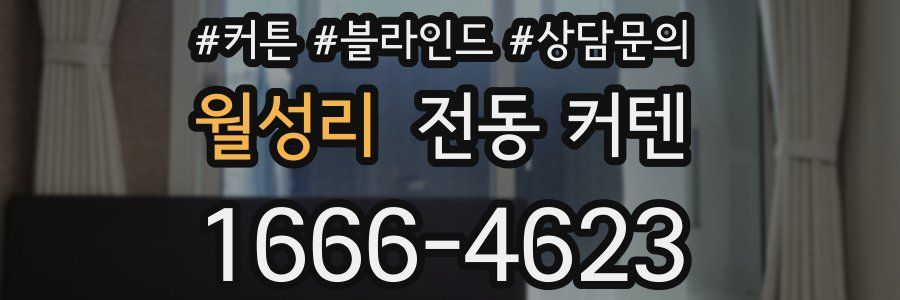 월성리 전동 커텐