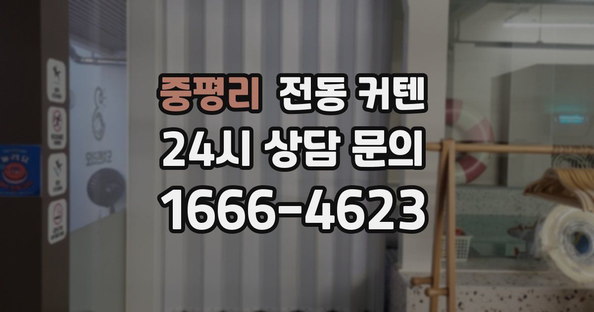 중평리 전동 커텐