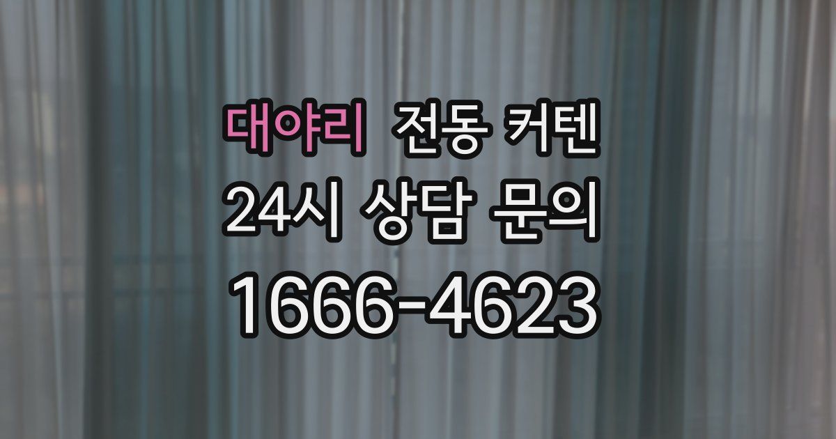 대야리 전동 커텐