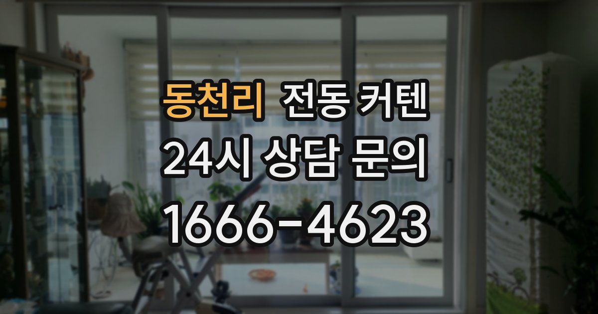 동천리 전동 커텐