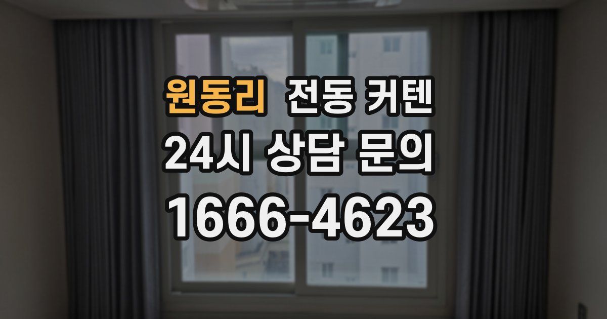 원동리 전동 커텐