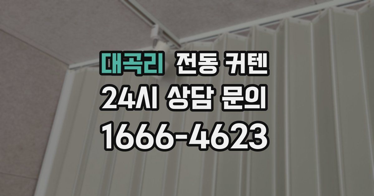 대곡리 전동 커텐
