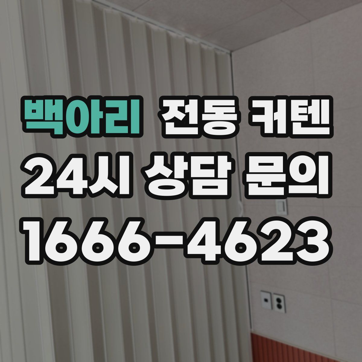 백아리 전동 커텐