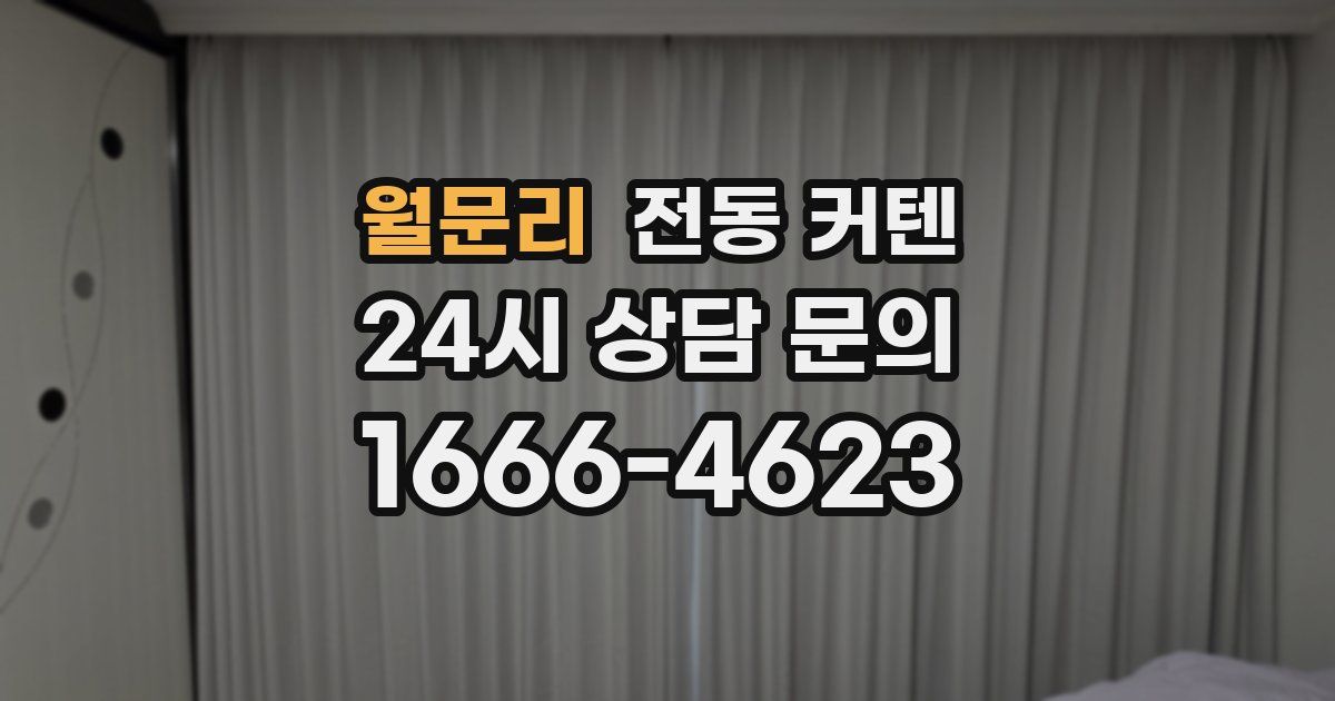 월문리 전동 커텐