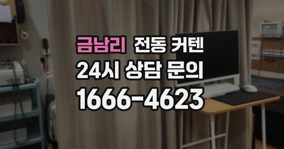 금남리 전동 커텐