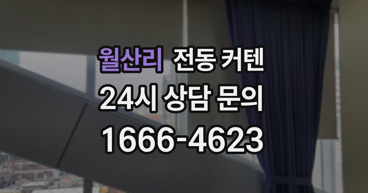 월산리 전동 커텐