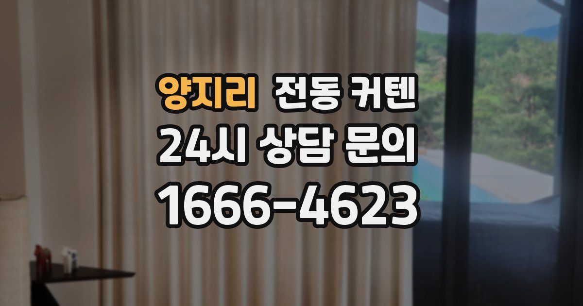 양지리 전동 커텐