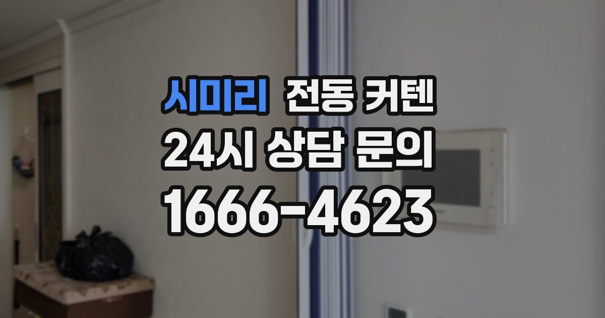 시미리 전동 커텐