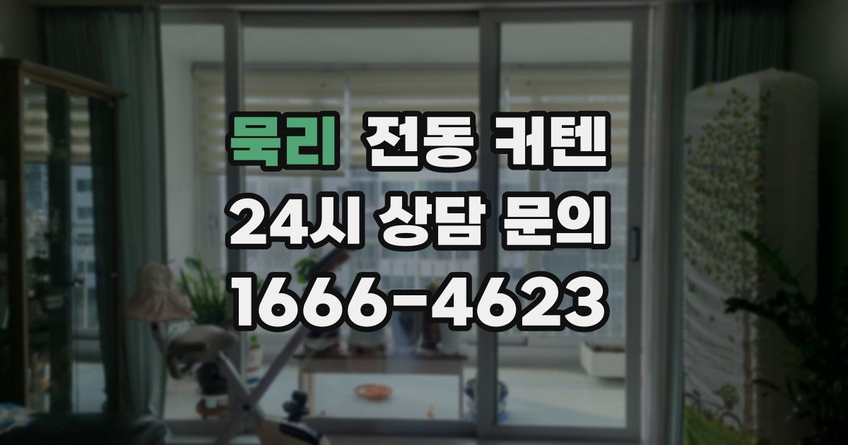 묵리 전동 커텐