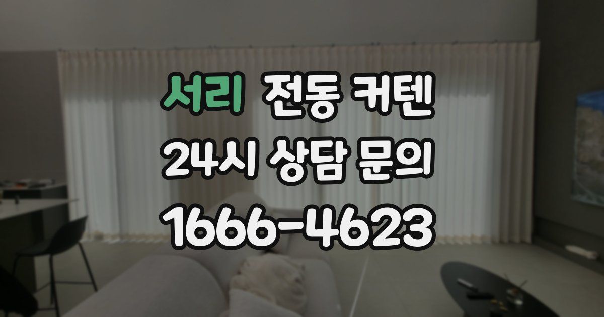 서리 전동 커텐