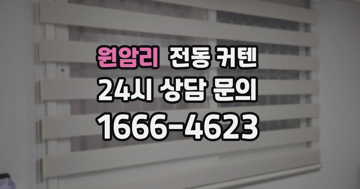 원암리 전동 커텐