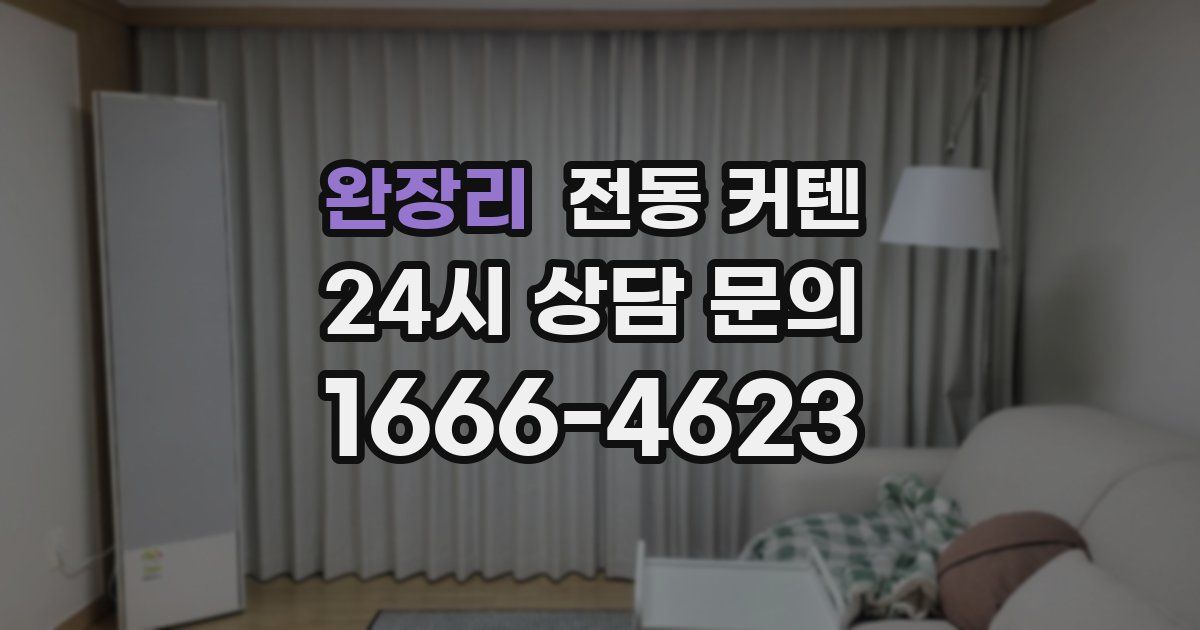 완장리 전동 커텐