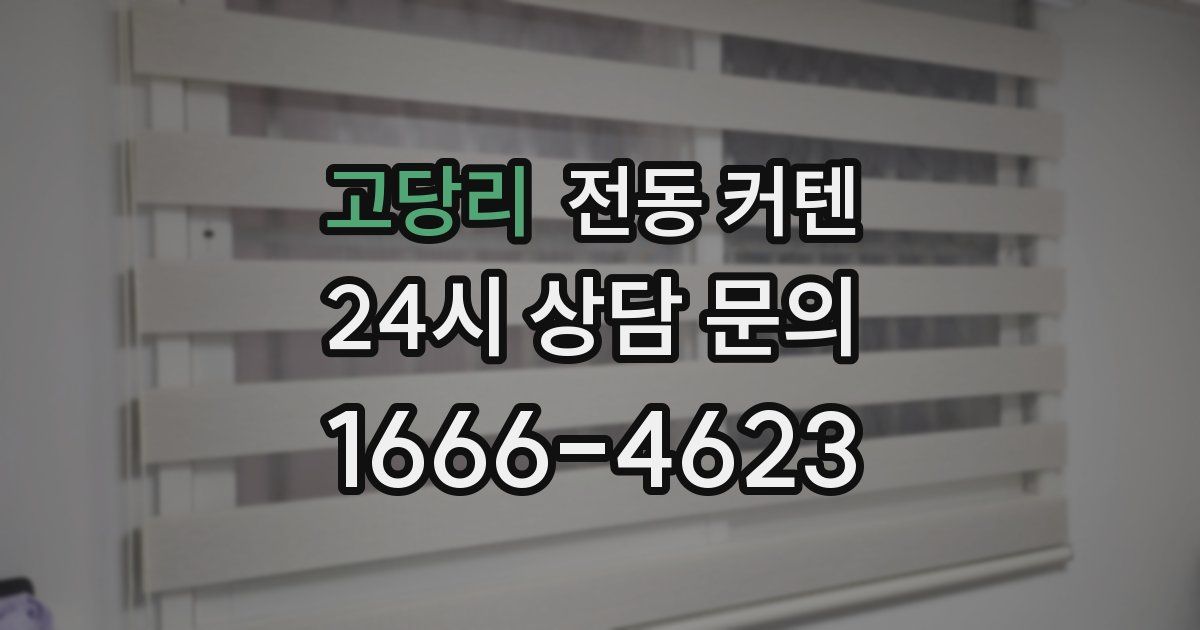 고당리 전동 커텐