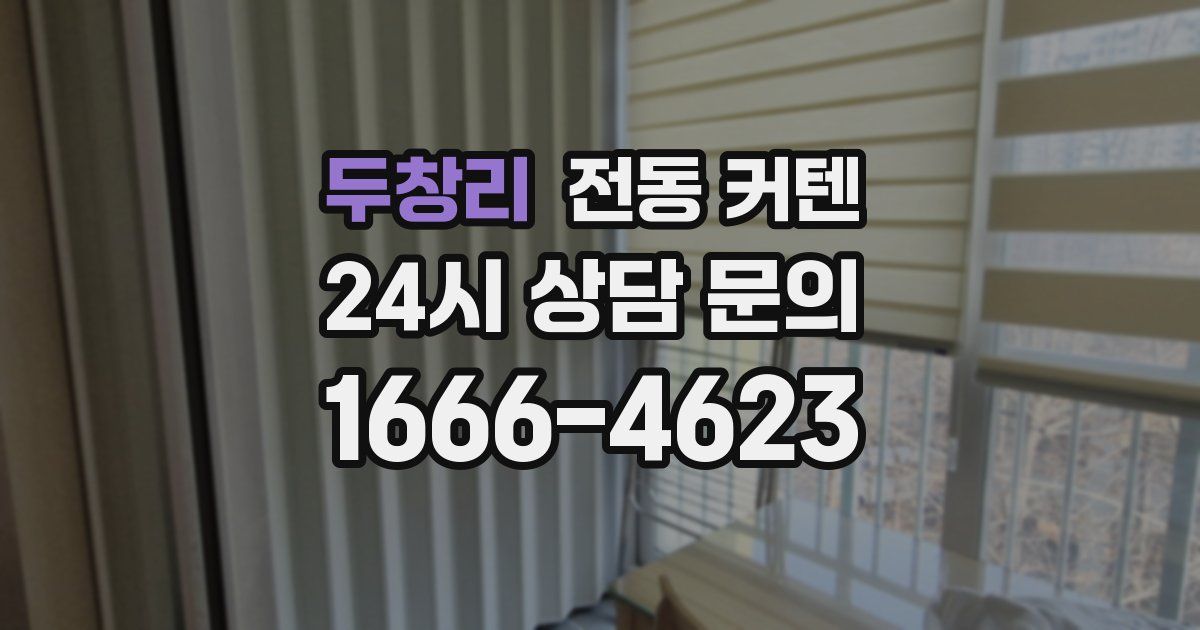 두창리 전동 커텐