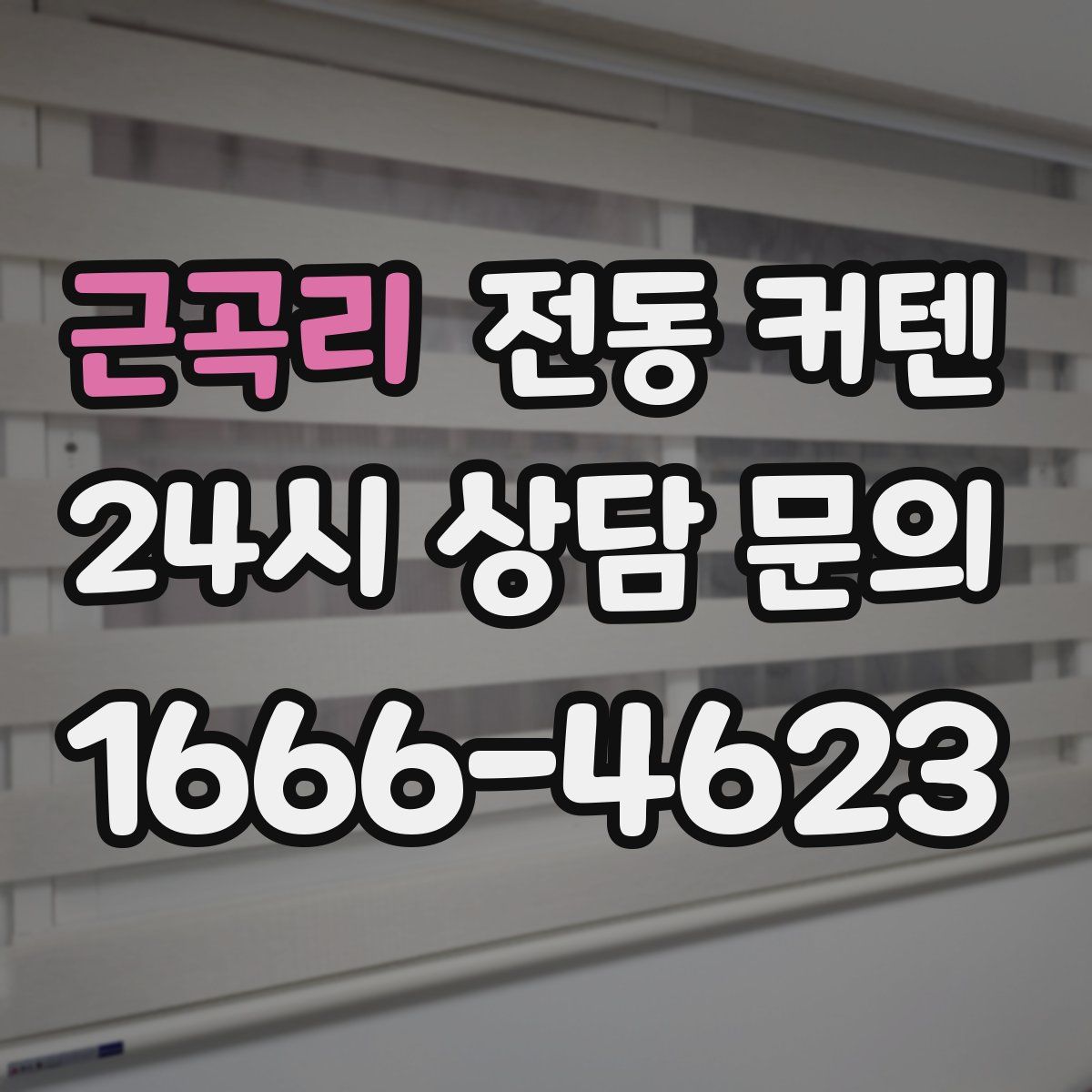 근곡리 전동 커텐