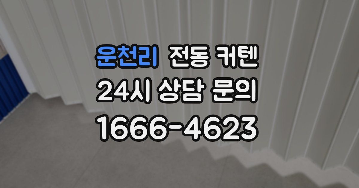 운천리 전동 커텐