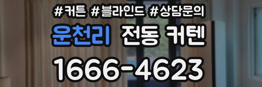 운천리 전동 커텐