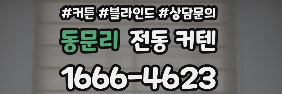 동문리 전동 커텐