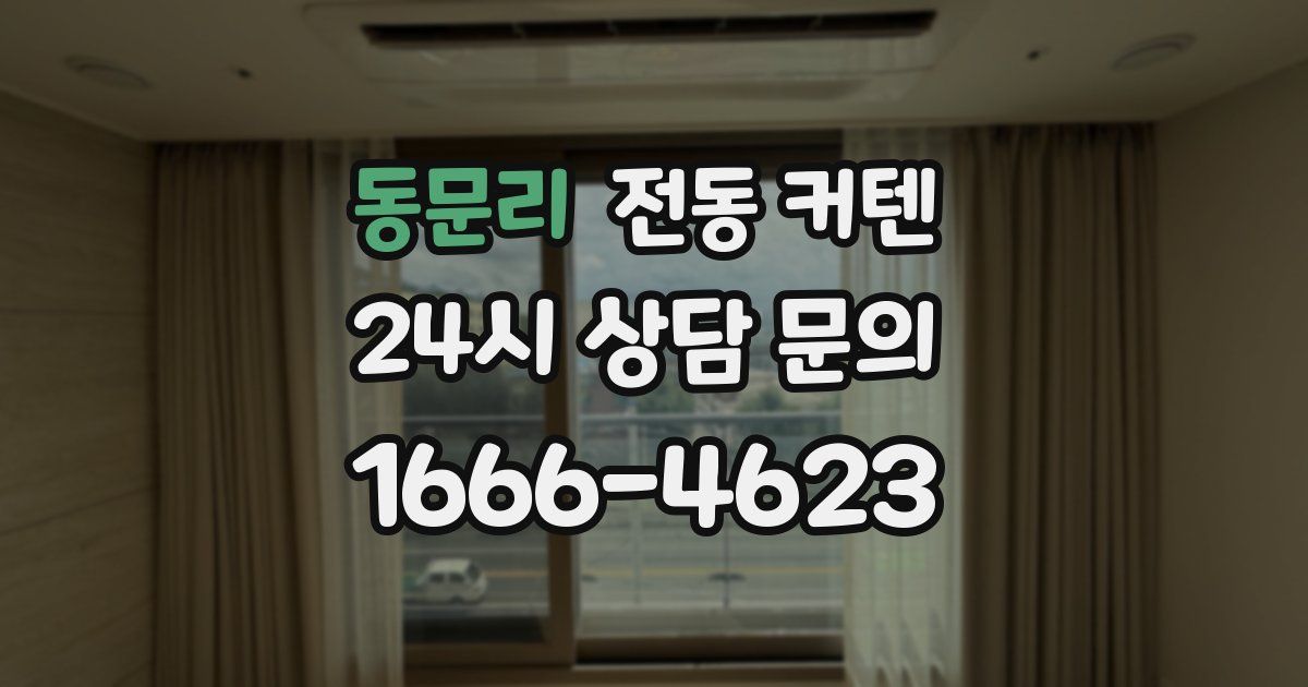 동문리 전동 커텐